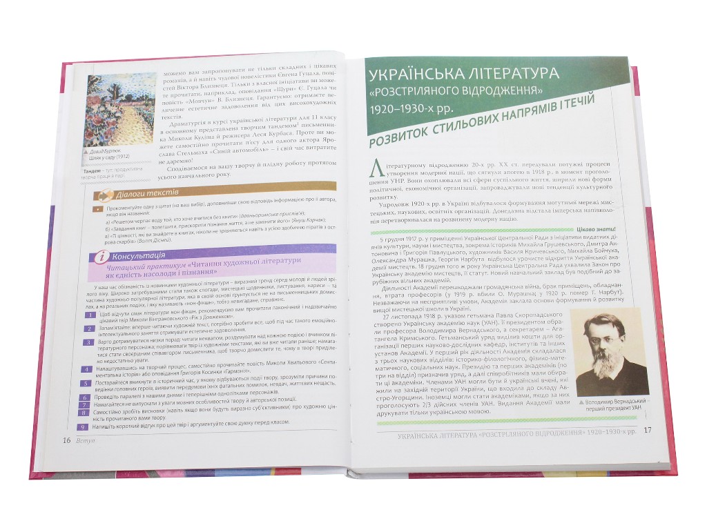 Підручник "Українська література. Профільний рівень", 11 клас, О. Слоньовська, Н. Мафтин, Літера