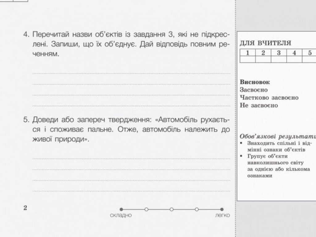 НУШ Диагностические карты "Я исследую мир" (естественная отрасль). 2 класс, Сименик, Литера ЛТД
