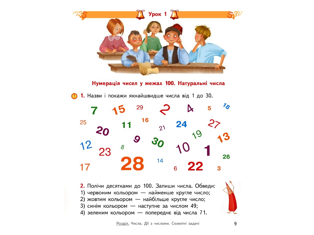 Підручник "Математика", 3 клас НУШ частина 1, Ольга Гісь, І. Філяк, Ранок