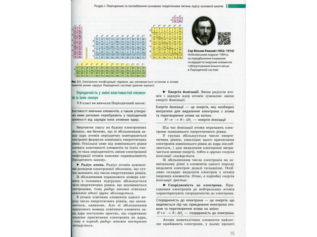Підручник "Хімія. Профільний рівень", 11 клас, О. Григорович, Ранок