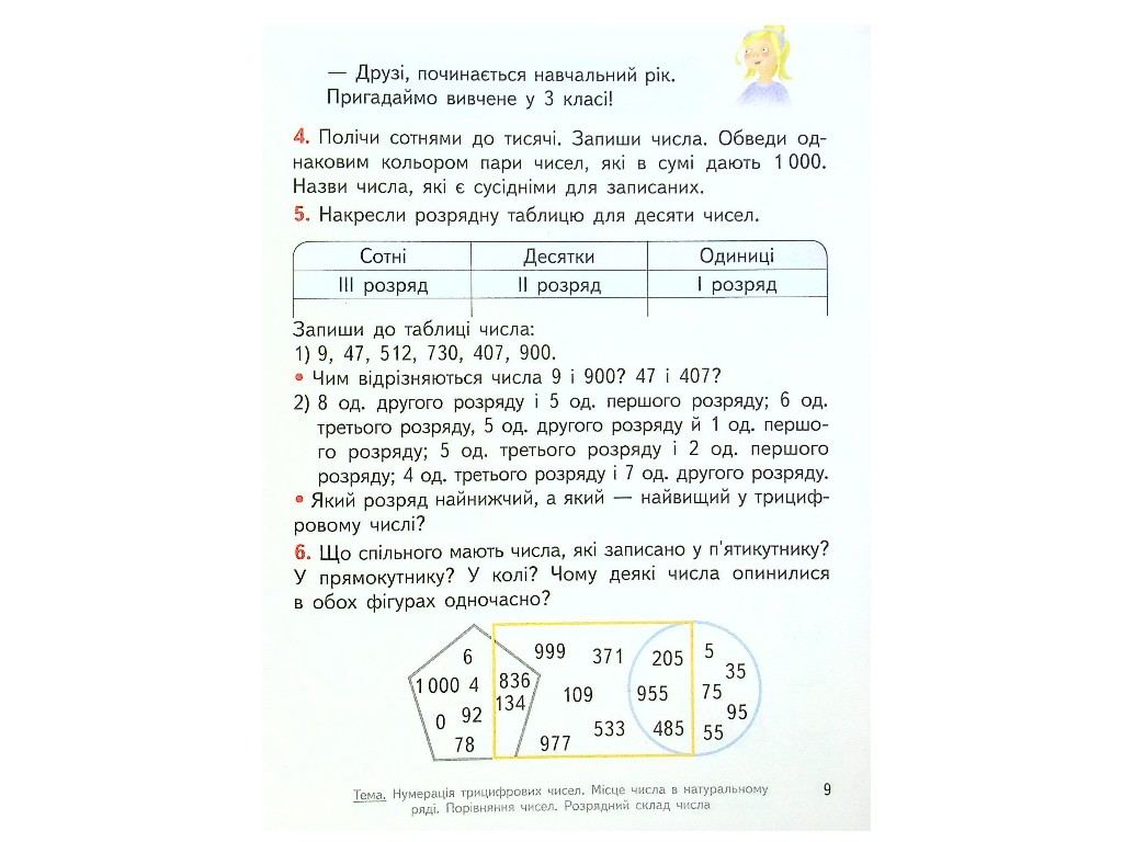 Учебник "Математика", 4 класс НУШ часть 1, О. Гись, И. Филяк, Ранок