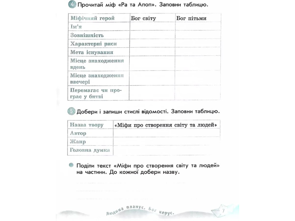 Робочий зошит "Українська мова та читання", 4 клас НУШ ч.2, Н. Царевська, Ранок