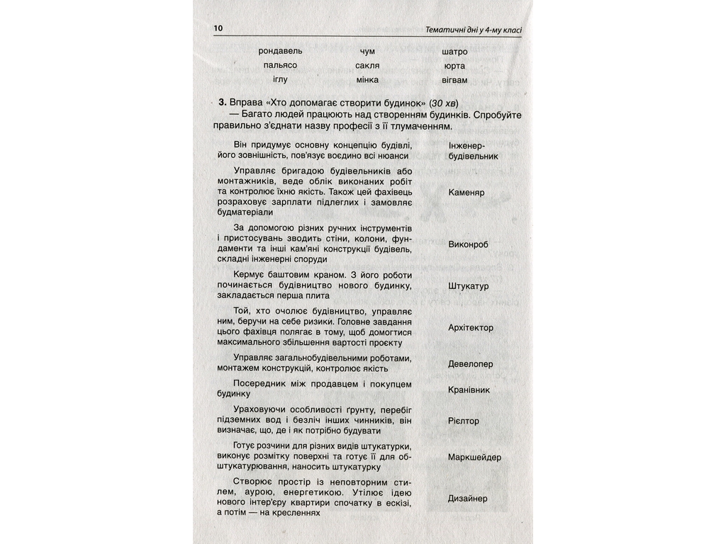 Посібник "Тематичні дні 4 класу", О.В. Кирилова, Основа