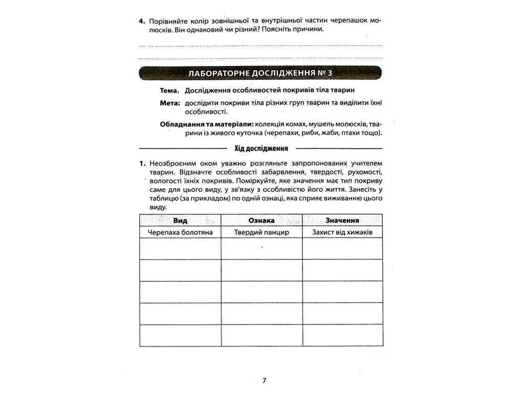 Тетрадь "Биология. 7 класс", А. Спрягайло, Литера