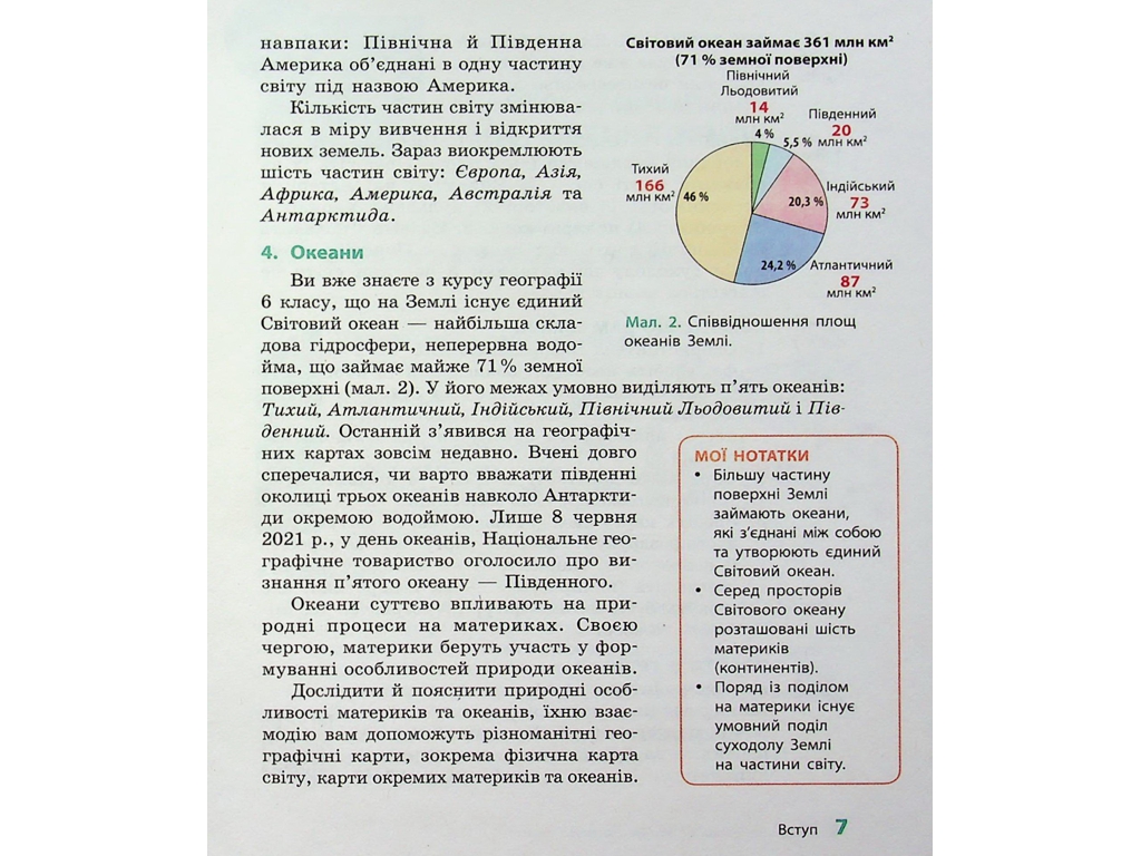 Підручник "Географія", 7 клас, Г. Довгань, Ранок