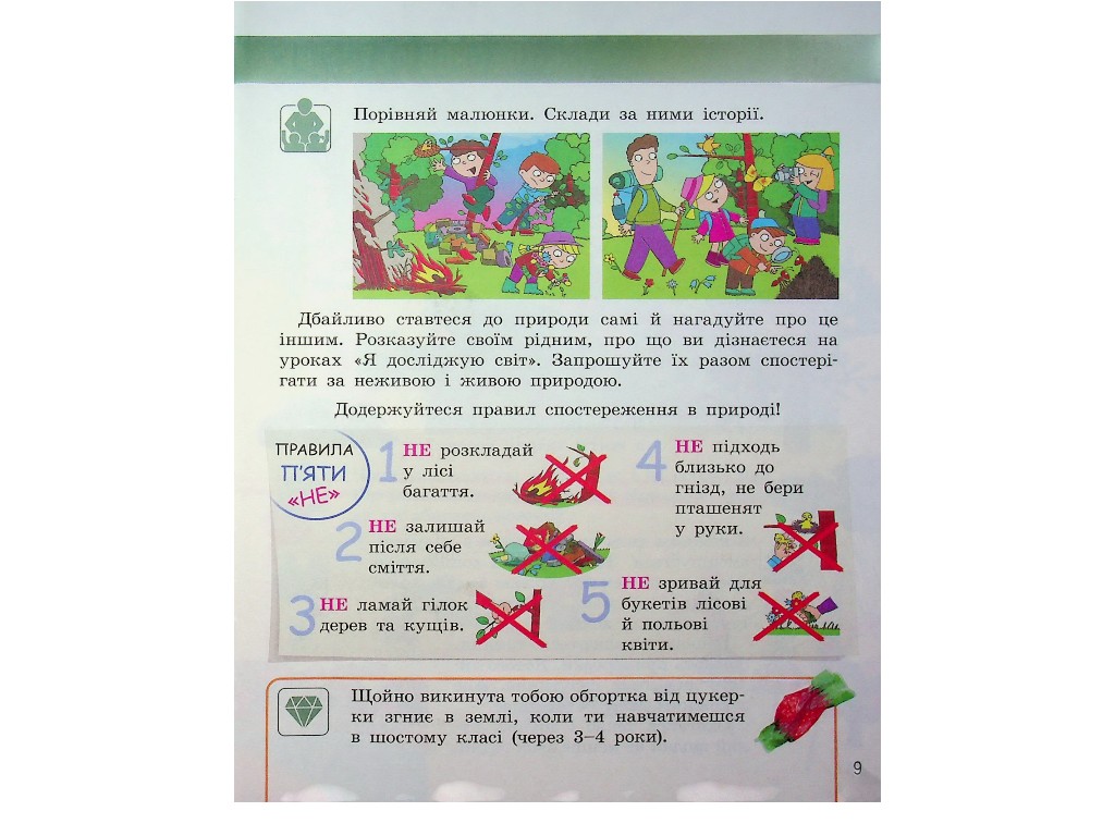 Підручник "Я досліджую світ", 2 клас НУШ частина 1, Н. Бібік, Г. Бондарчук, Ранок