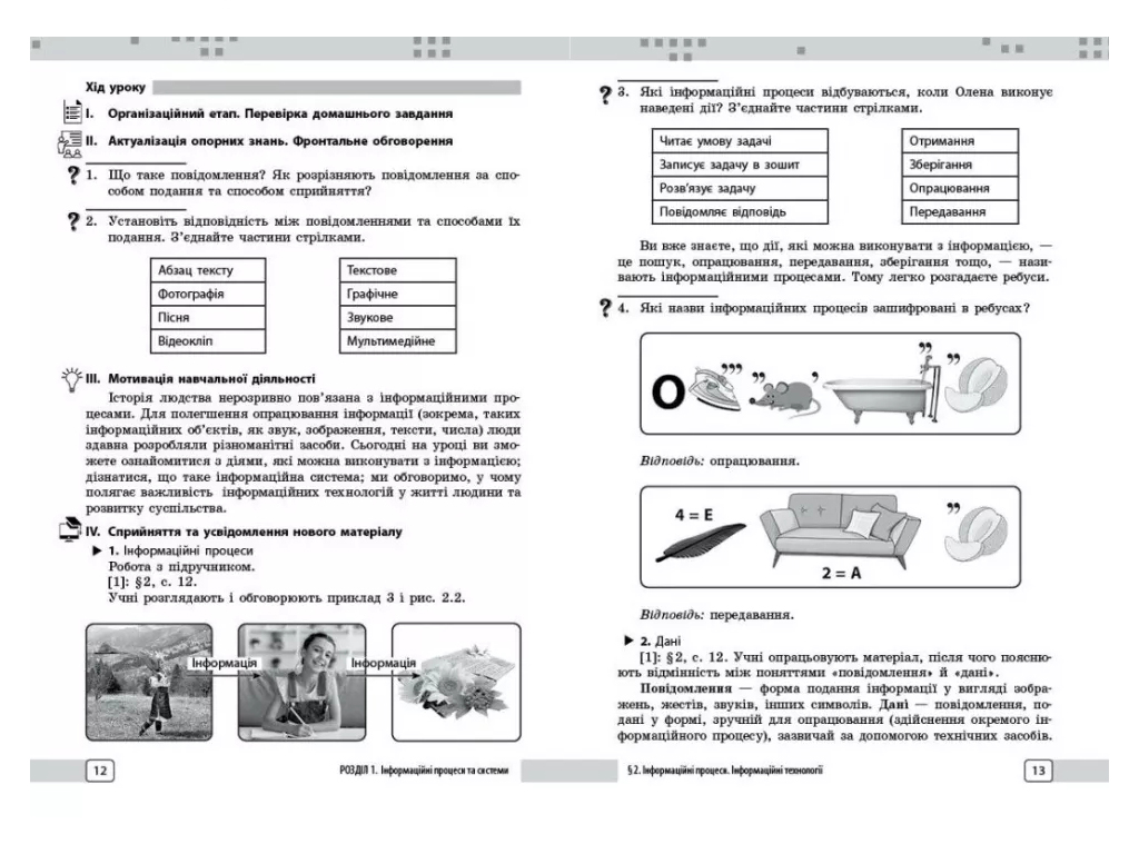 Разработка уроков по информатике, 5 класс, в учеб. Бондаренко А.А., Пилипчук О.П., Ранок
