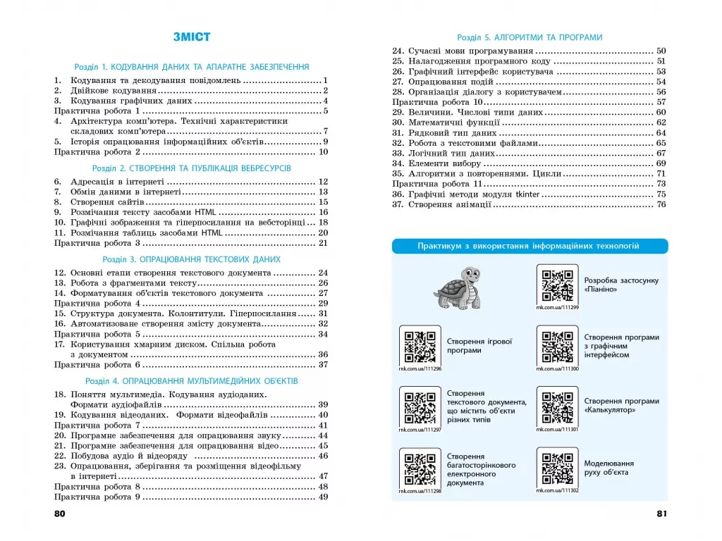 Робочий зошит "Інформатика. 8 клас", до підручника О. Бондаренко та ін., Ранок
