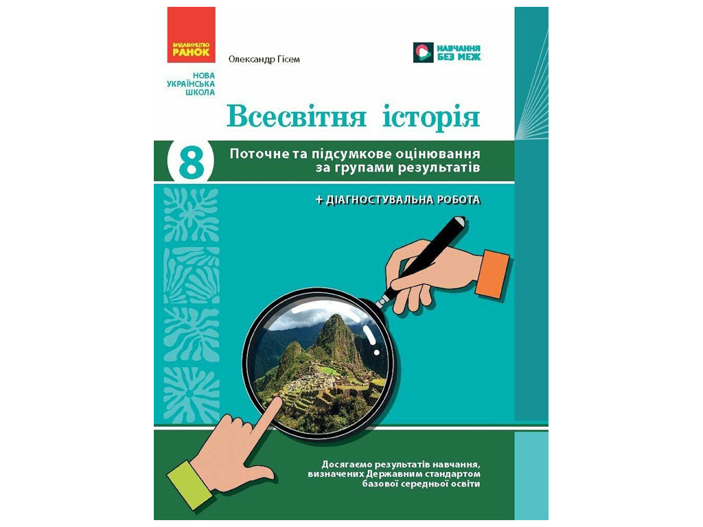 НУШ 8 клас "Всесвітня історія, Поточне та підсумкове оцінювання за групами результатів", Ранок