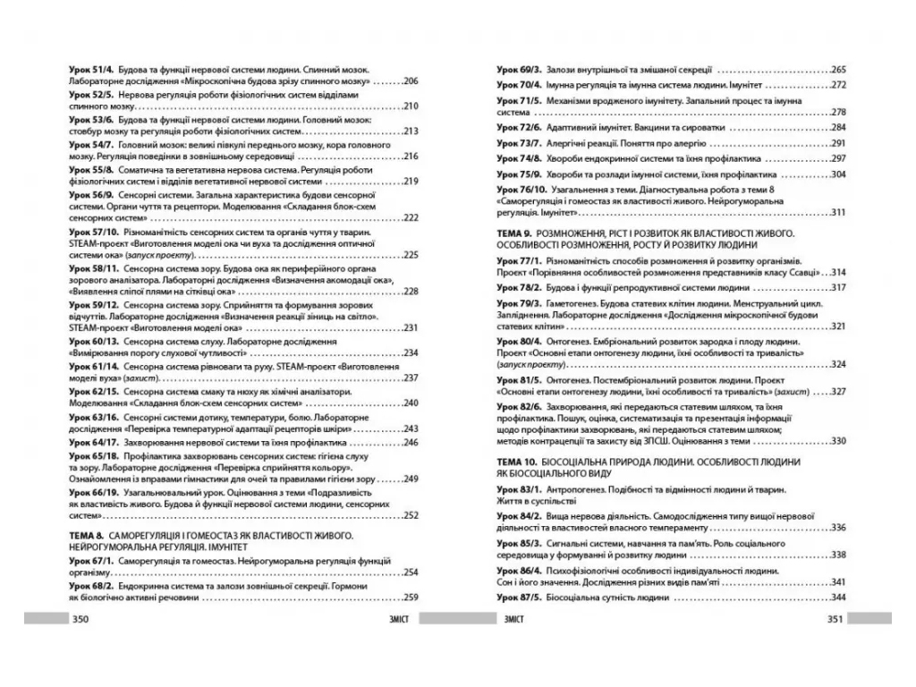 НУШ 8 клас, Біологія, Книга для вчителя, Ранок Ш692081У