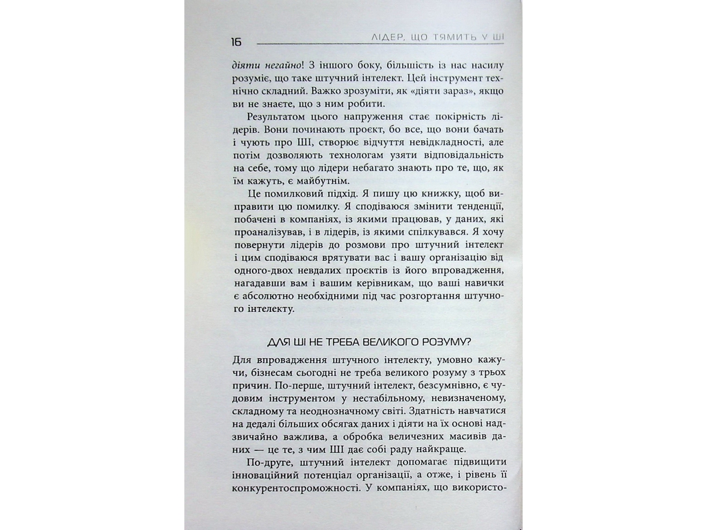 Лідер, що тямить у ШІ, Фабула ФБ1467014У