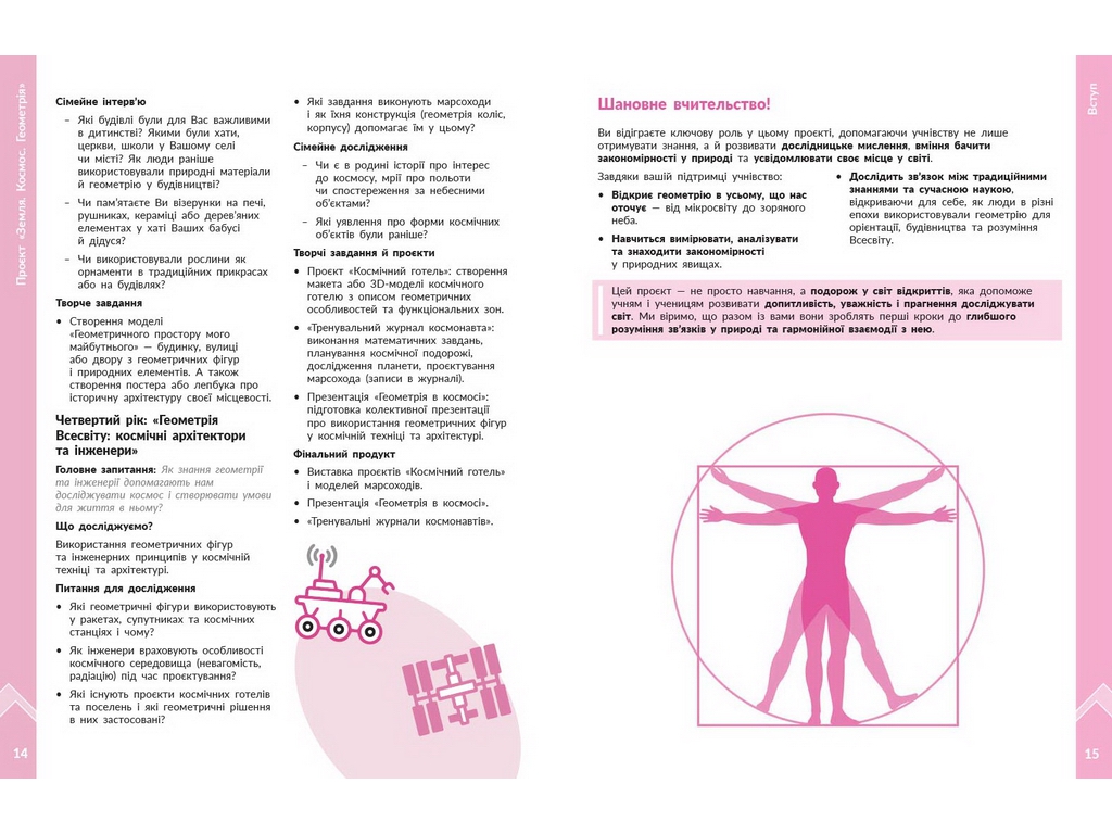 НУШ 1-4 клас, STEM-Старт, Наука про Землю і космос, ЗЕМЛЯ. КОСМОС. ГЕОМЕТРІЯ. Зошит проєктів. Методи