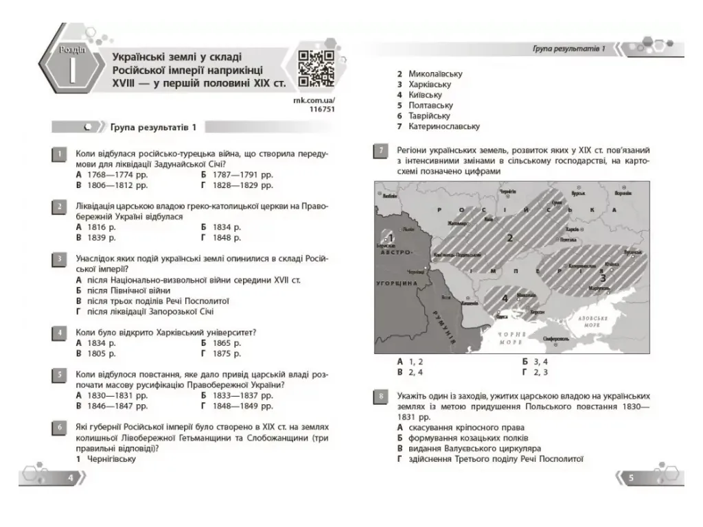 НУШ 9 клас, Історія України. Збірник завдань за групами результатів, Ранок Г741053У