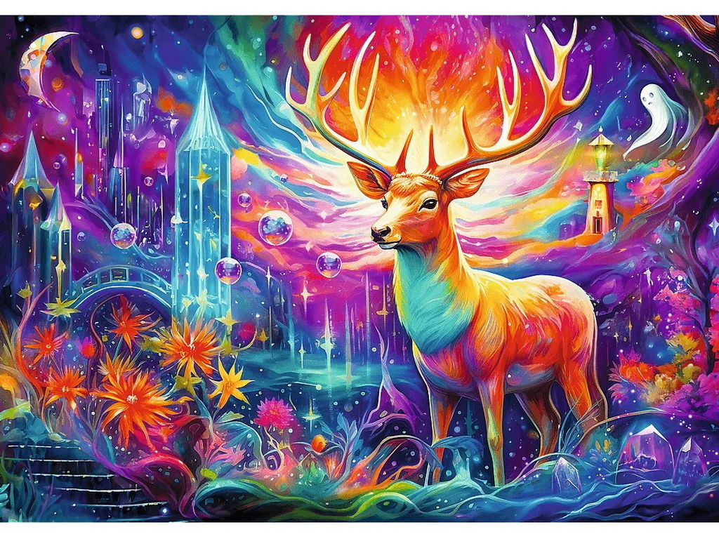 Пазли Trefl Dreamscapes Містичний олень, 1000 елементів