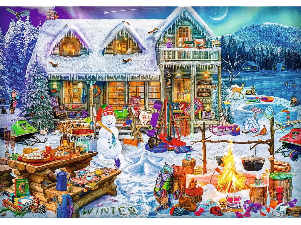 Пазли Trefl XMAS Зимовий час, 1000 елементів