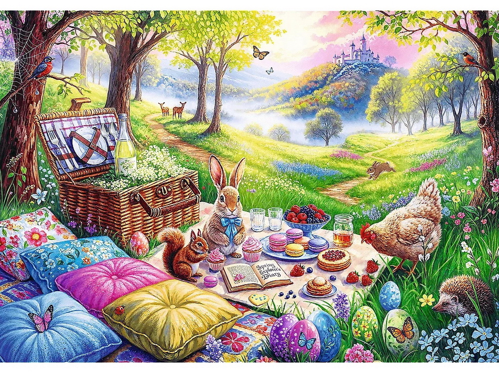 Пазли Trefl Пікнік на лузі, 1000 елементів