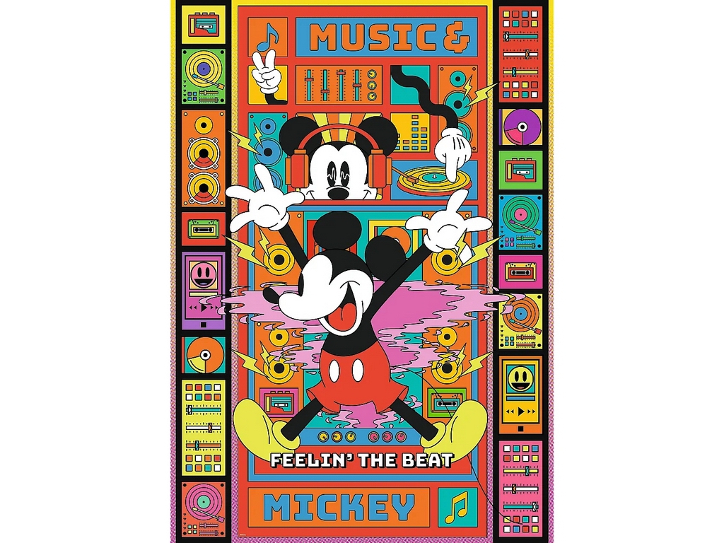 Пазли Trefl Mickey and Friends Відчуй ритм з Міккі Маусом, 1000 елементів