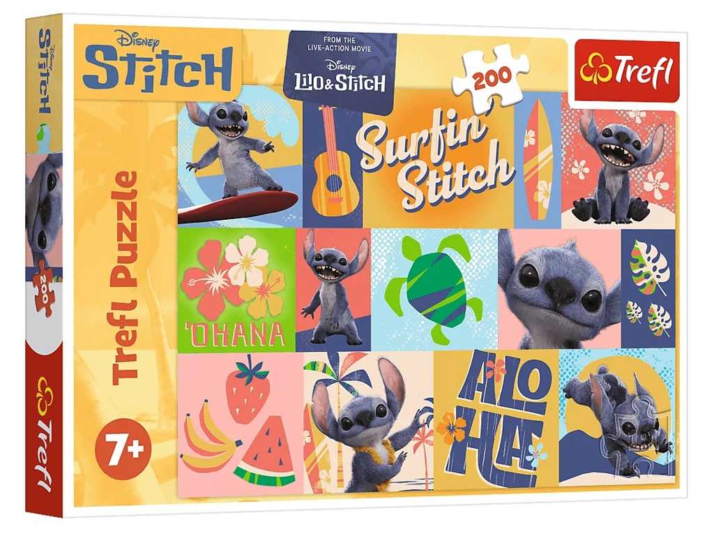 Пазли Trefl Disney Stitch The Movie Пригоди на Гаваях, 200 елементів
