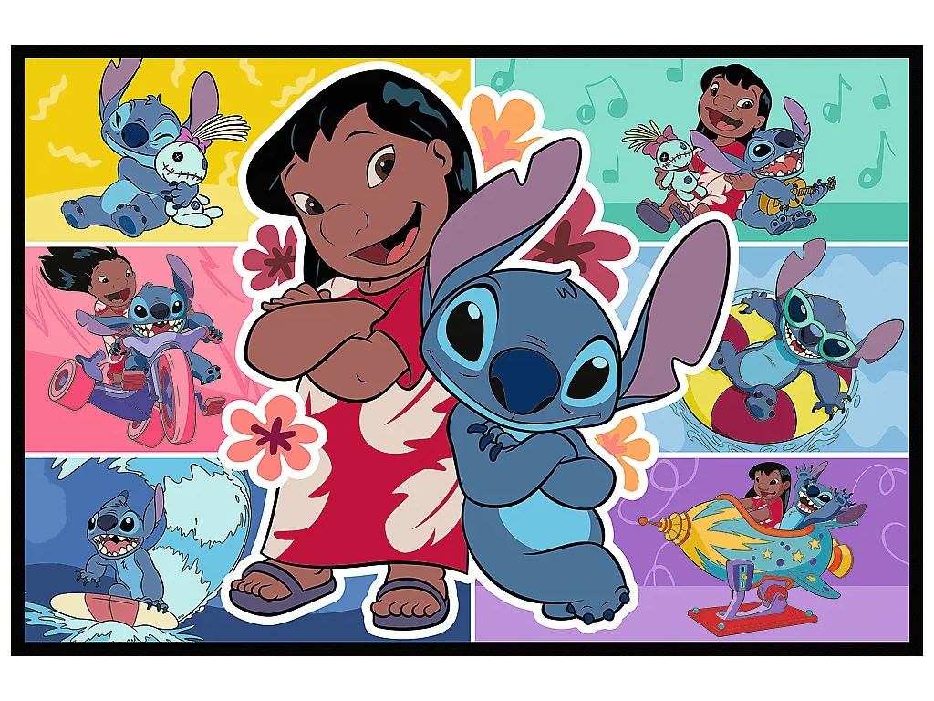 Пазли Trefl Lilo&Stitch Щасливе життя Стіча, 2 х 200 елементів