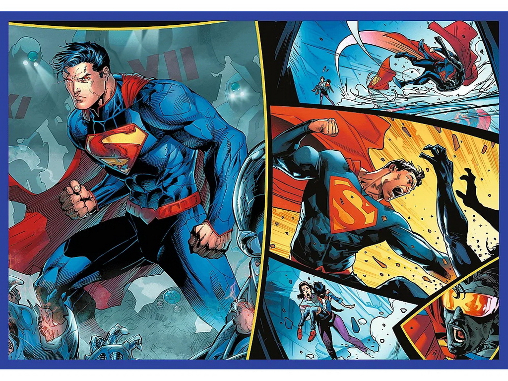 Пазли Trefl DC Comics Сміливість Супермена, 4 х 250 елементів