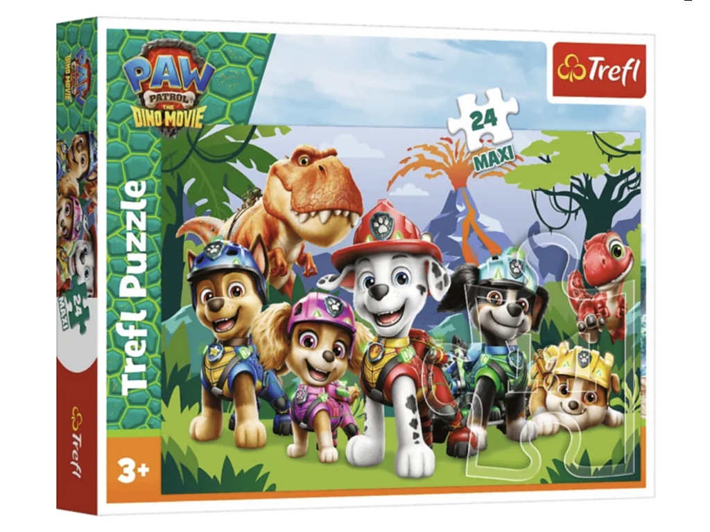 Пазли Trefl 24 Maxi PAW Patrol «Доісторична дружба», 24 елементи