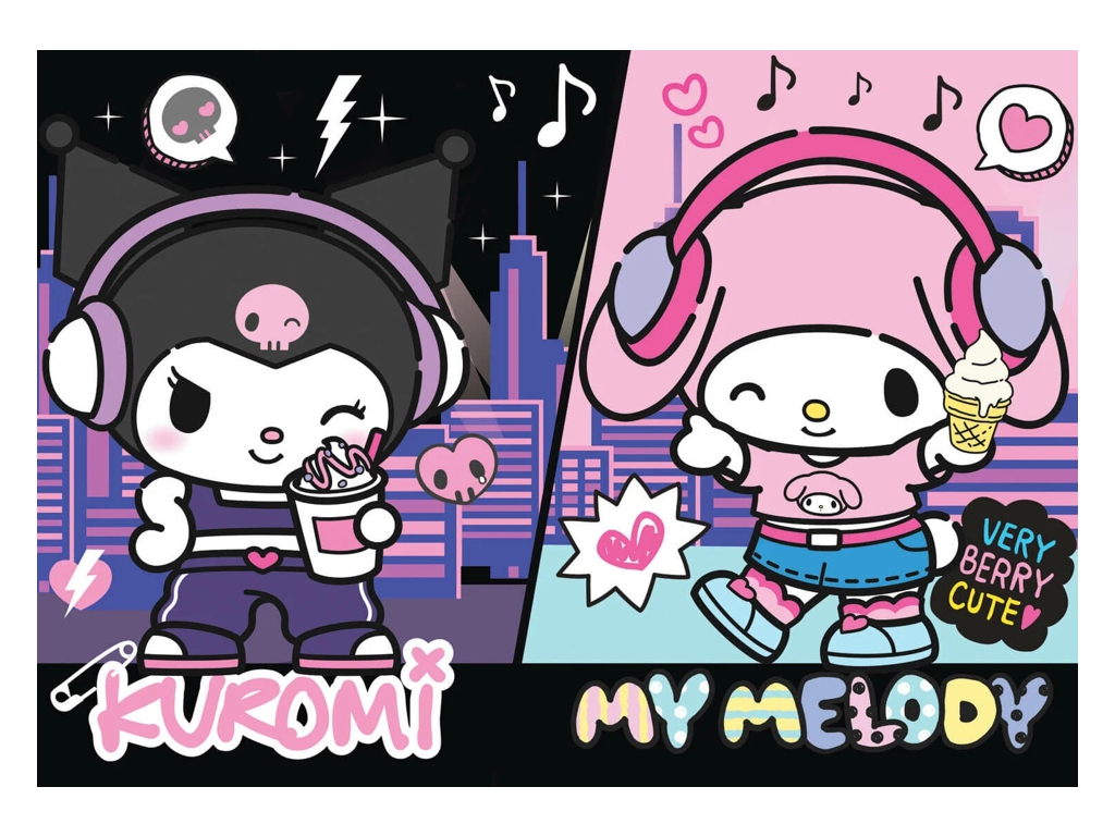 Пазли Trefl Hello Kitty and Friends Правила Куромі, 160 елементів