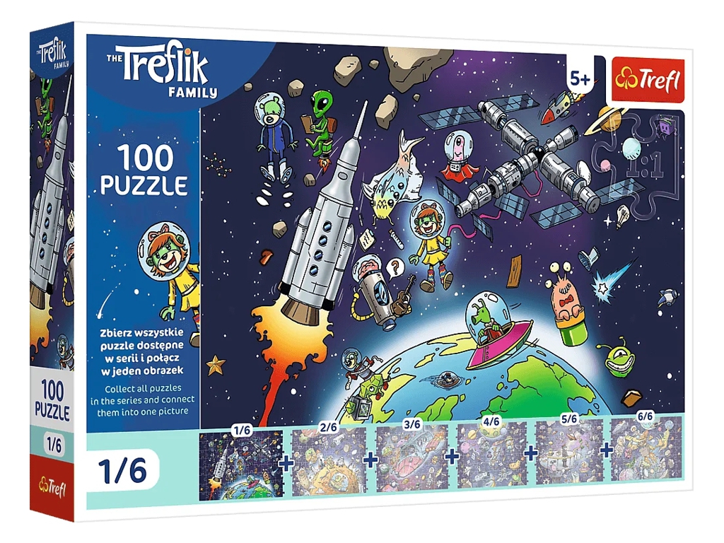 Пазли Trefl UFT Treflik Family Сонячна система, 100 елементів