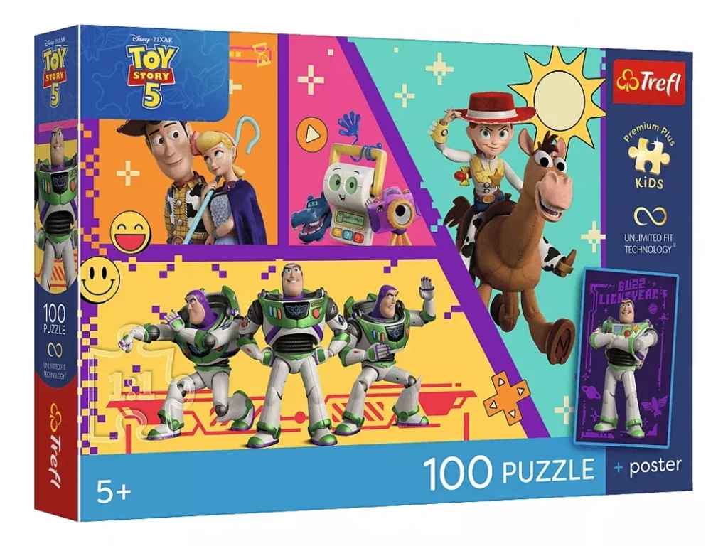 Пазли Trefl Toy Story 5 Іграшки в дії, 100 елементів