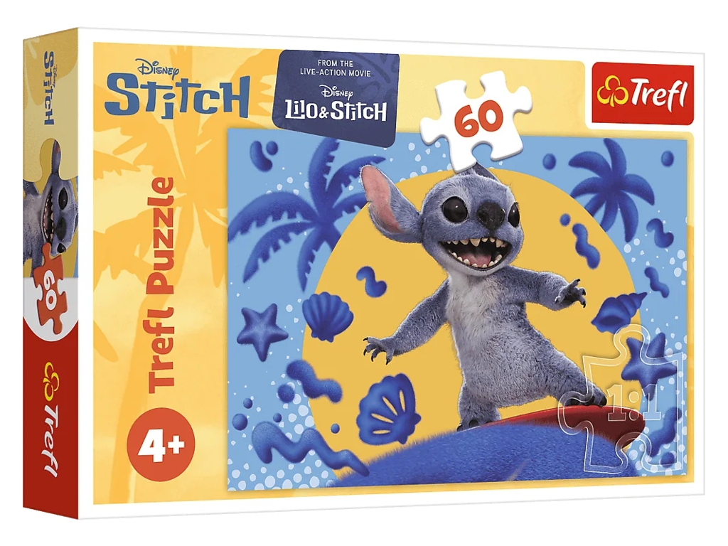 Пазли Trefl Disney Stitch The Movie День зі Стічем, 60 елементів