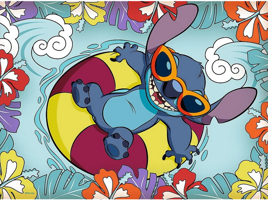 Пазли Trefl Lilo and Stitch У відпустці, 30 елементів