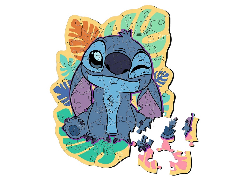 Пазл дерев’яний Trefl Wooden Lilo and Stitch Щасливий Стіч, 50 елементів