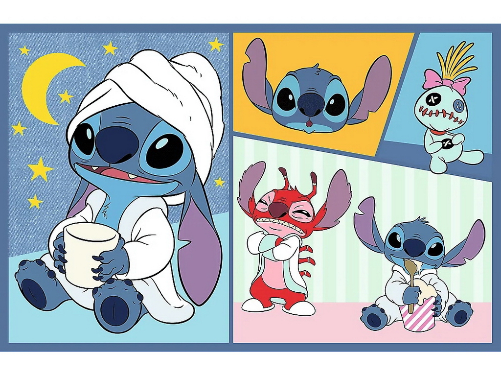 Пазли 2 в 1 Trefl Lilo and Stitch Зі Стічем не нудно, 2х70 елементів