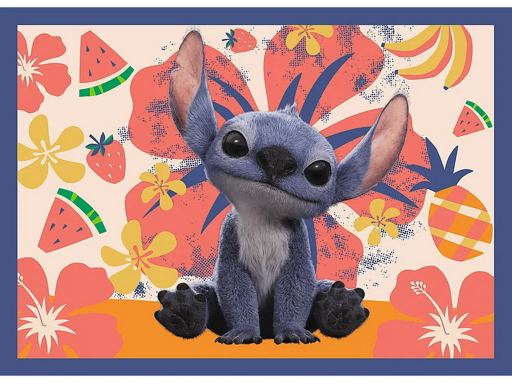 Пазлы 4 в 1 Trefl Disney Stitch The Movie Отпуск на Гавайях