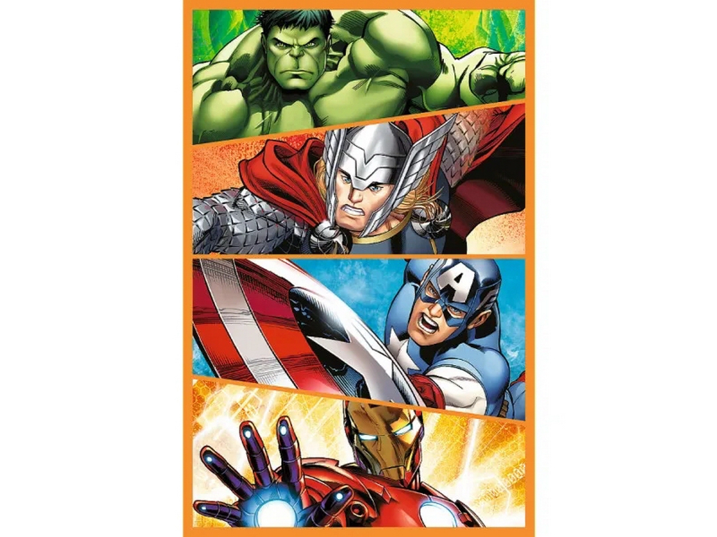 Пазли 3 в 1 Trefl The Avengers Дні наповнені діями, 3x80