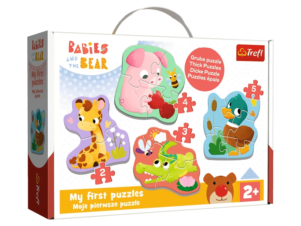 Пазли для найменших Trefl Baby Classic Дитинчата тварин, 2, 3, 4, 5 елементів