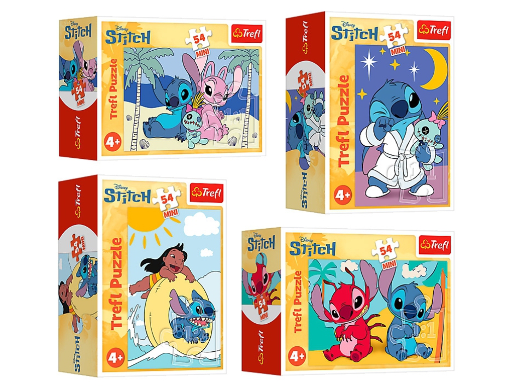 Пазли Trefl Mini Lilo and Stitch Стіч і його світ, 54 елементи, мікс видів