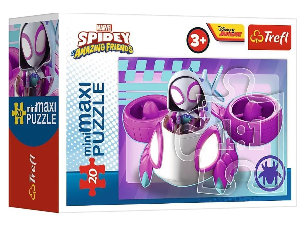 Пазли Trefl Mini Maxi Amazing Spidey Павук та його друзі, 20 елементів, Trefl 21134