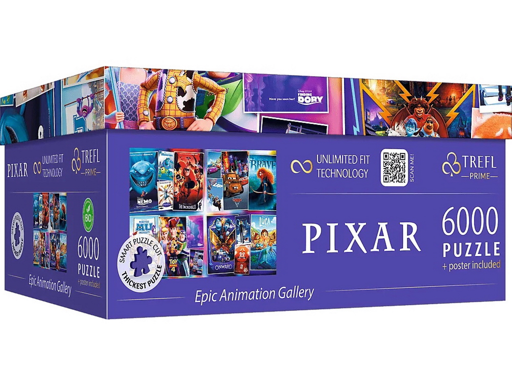 Пазл Trefl Prime UFT Pixar Галерея епічної анімації, 6000 елементів