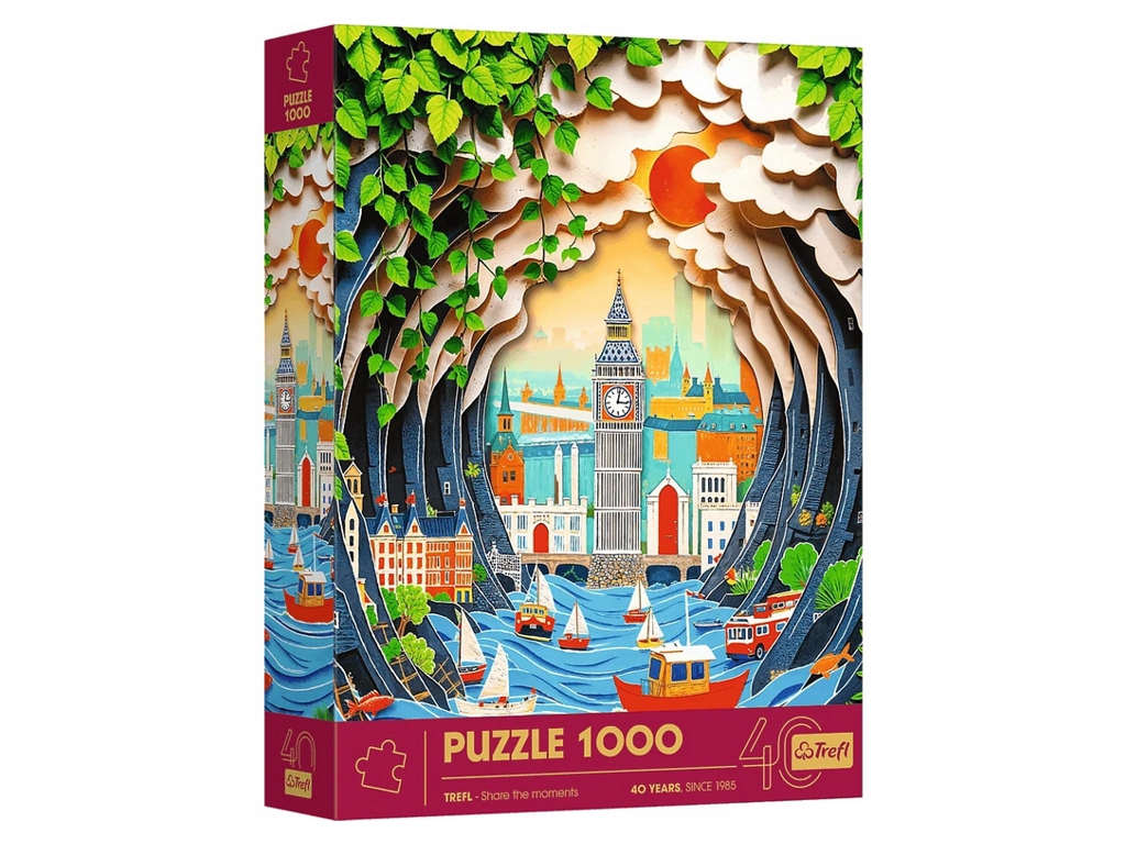 Набір пазлів "1000" Jubileusz" Долина та "1000" Jubileusz" Лондон, Trefl