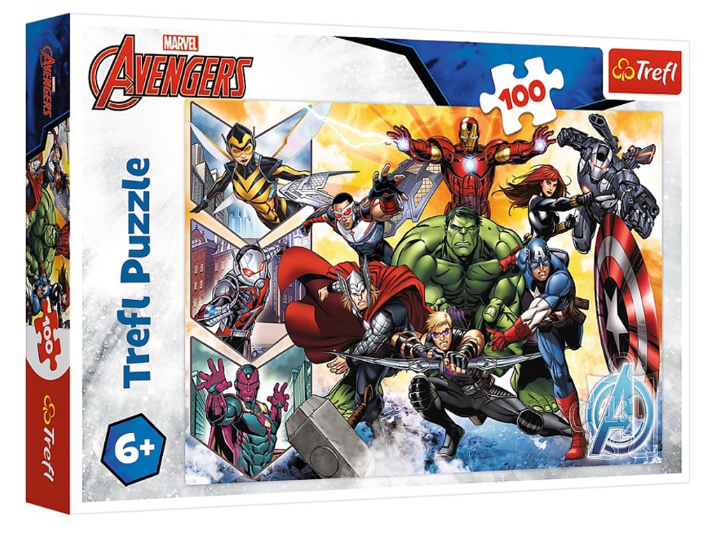 Набір пазлів "100" The Avengers Сила Месників та "100" Treflik Смішні трефліки, Trefl