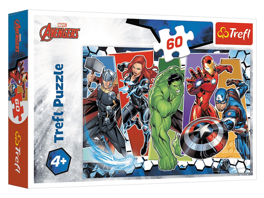Набор пазлов "60" Трефлики на ферме и "60" The Avengers Мстители Непобедимые, Trefl