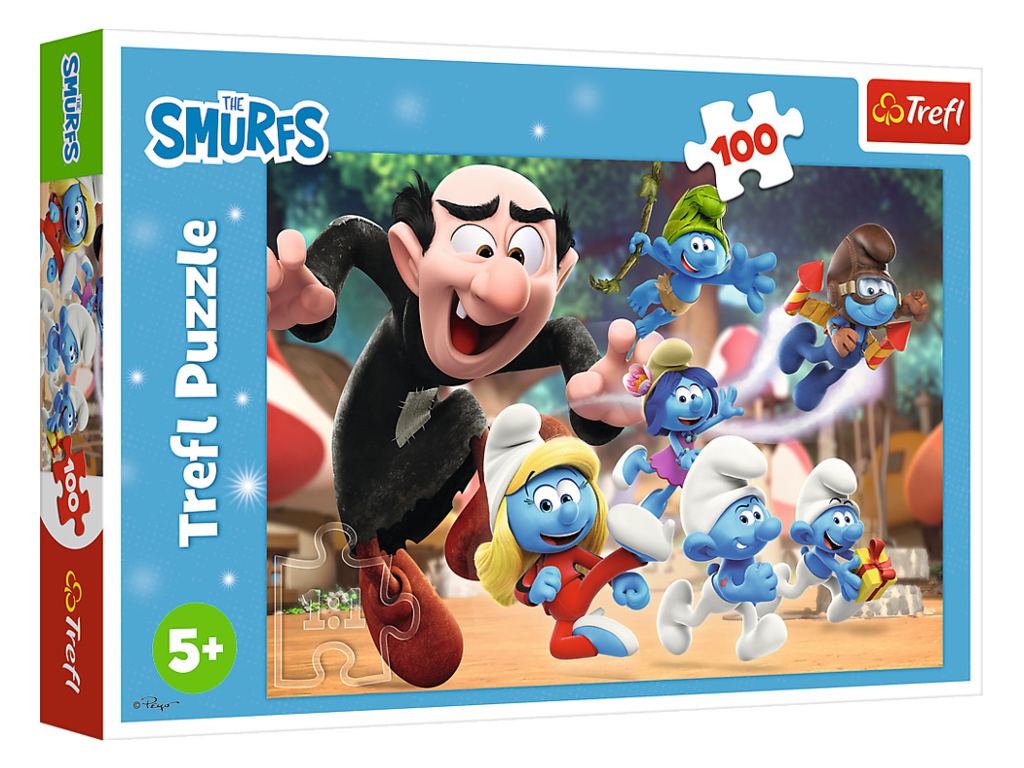 Набір пазлів "200"Disney Stitch The Movie Еліо у далекій галактиці та "100"The Smurfs Уроки тата