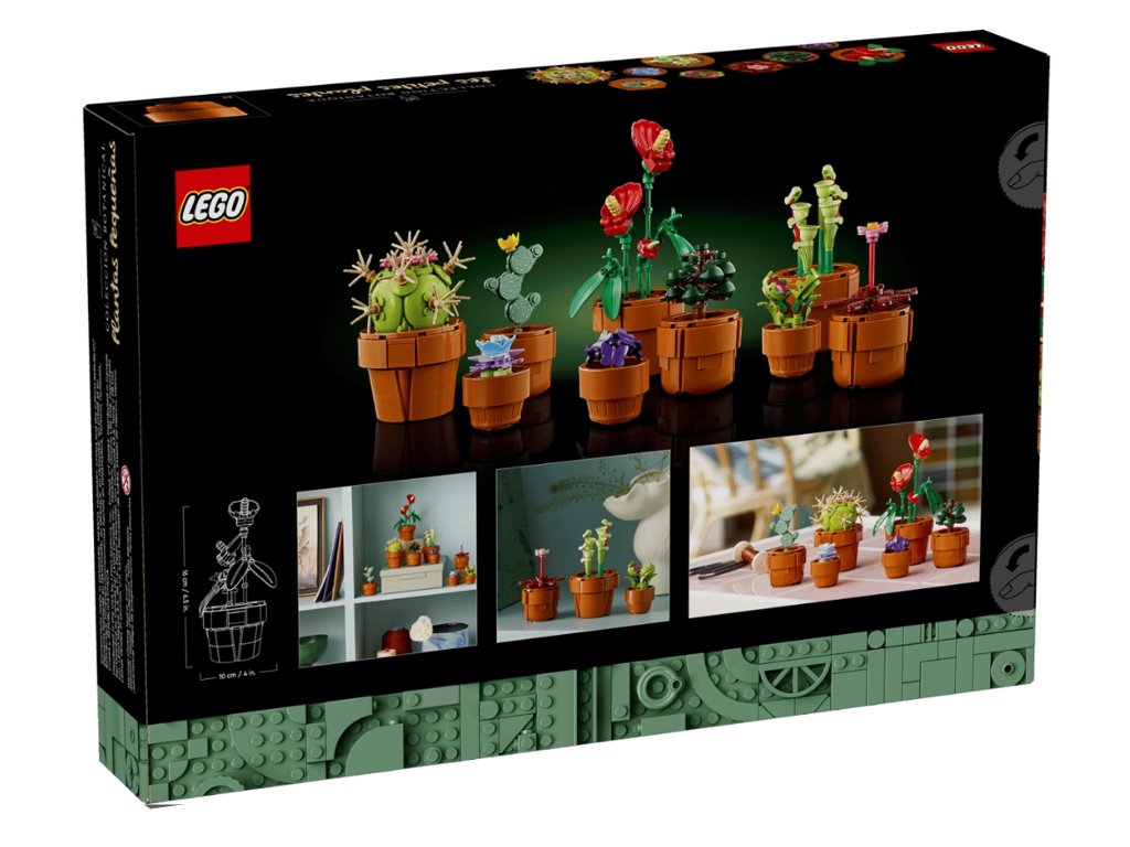 Конструктор LEGO Botanicals Миниатюрные растения, 758 деталей