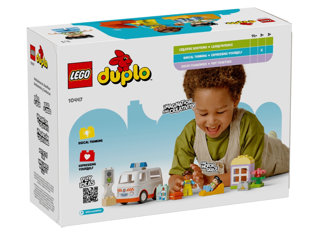 Конструктор LEGO DUPLO Town Скорая помощь и водитель, 19 деталей