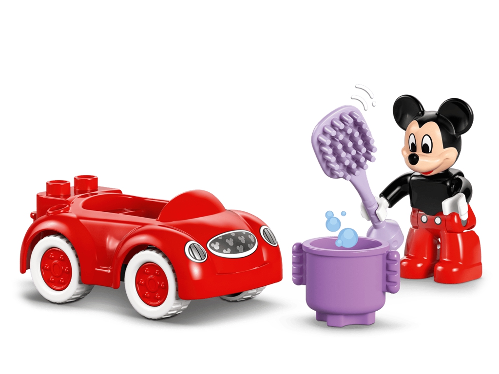 Конструктор LEGO DUPLO Disney Микки Маус: Клубный дом и автомобиль, 27 деталей