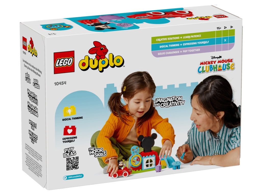 Конструктор LEGO DUPLO Disney Микки Маус: Клубный дом и автомобиль, 27 деталей