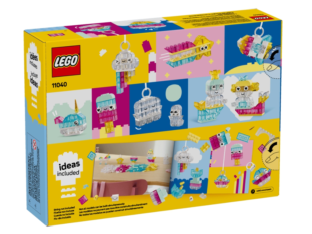 Конструктор LEGO Classic Чарівна прозора коробка, 340 деталей