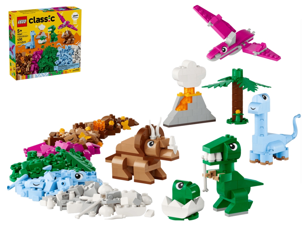Конструктор LEGO Classic Творческие динозавры, 450 шт