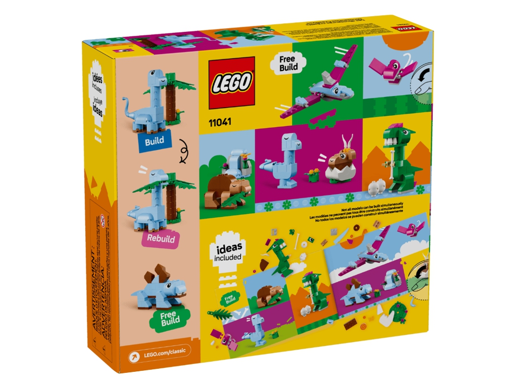 Конструктор LEGO Classic Творческие динозавры, 450 шт