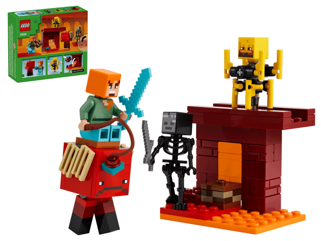 Конструктор LEGO Minecraft Битва с лавой в Незере, 99 деталей
